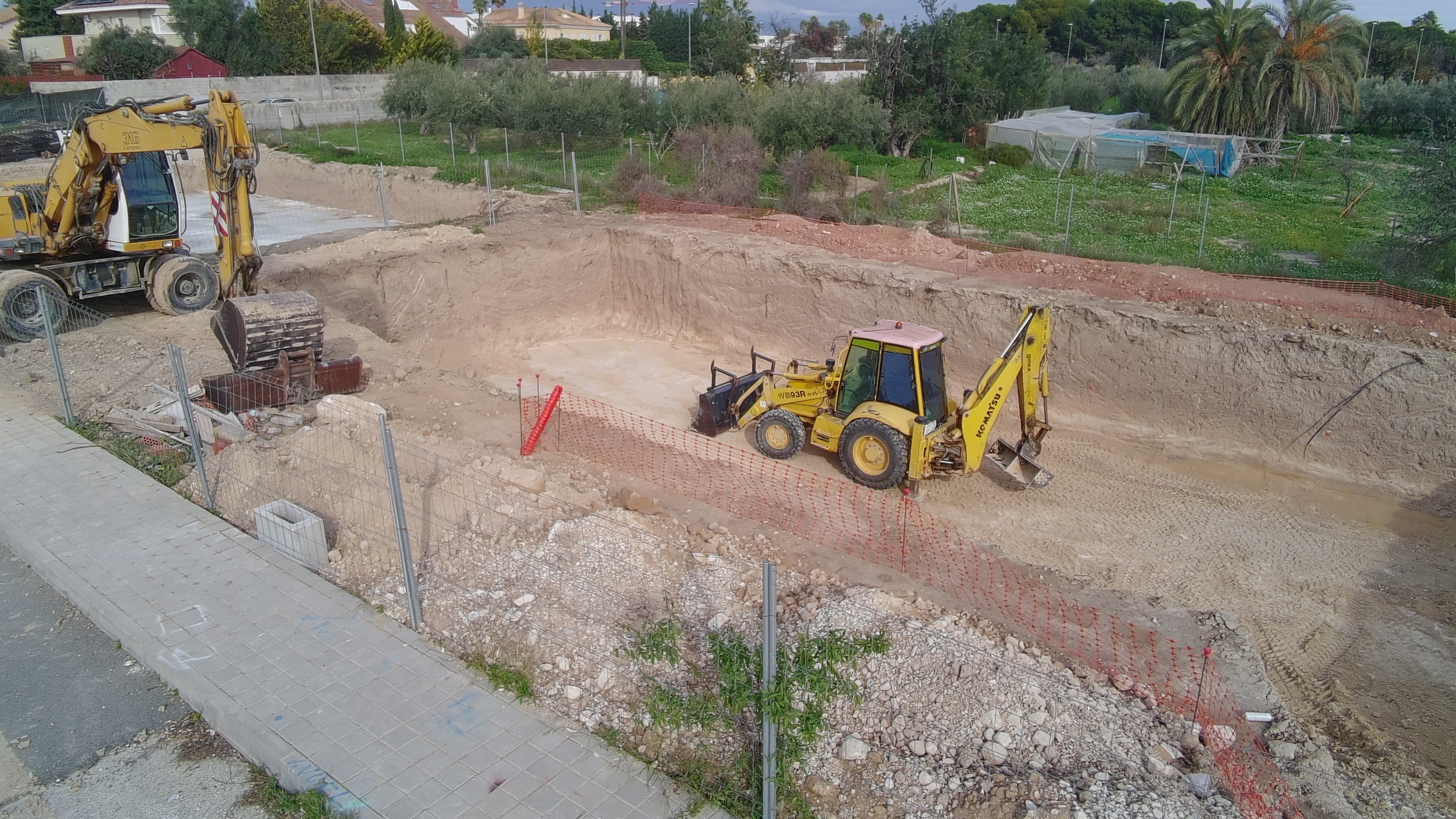 Excavación y vaciado del terreno