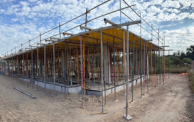 Apuntalamiento de planta baja