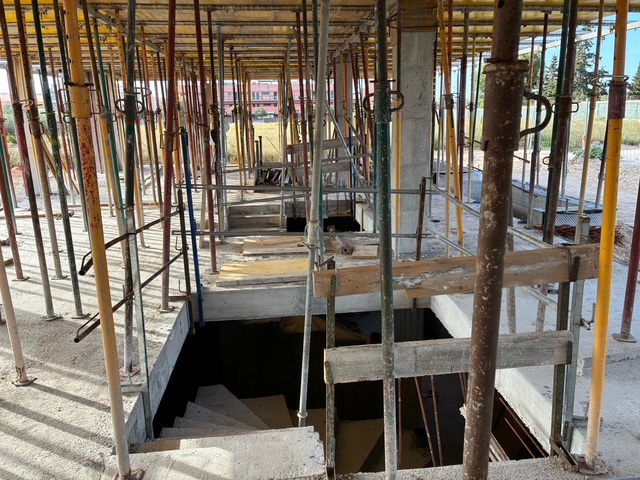 Apuntalamiento de planta baja